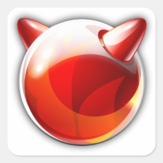 FreeBSD Square Sticker