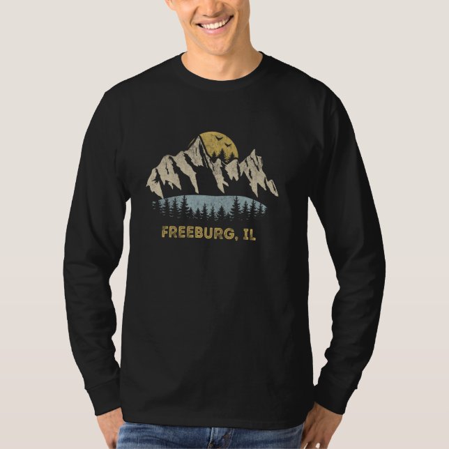 Freeburg Illinois Mountain Sunset Sunrise IL T-Shirt (Front)