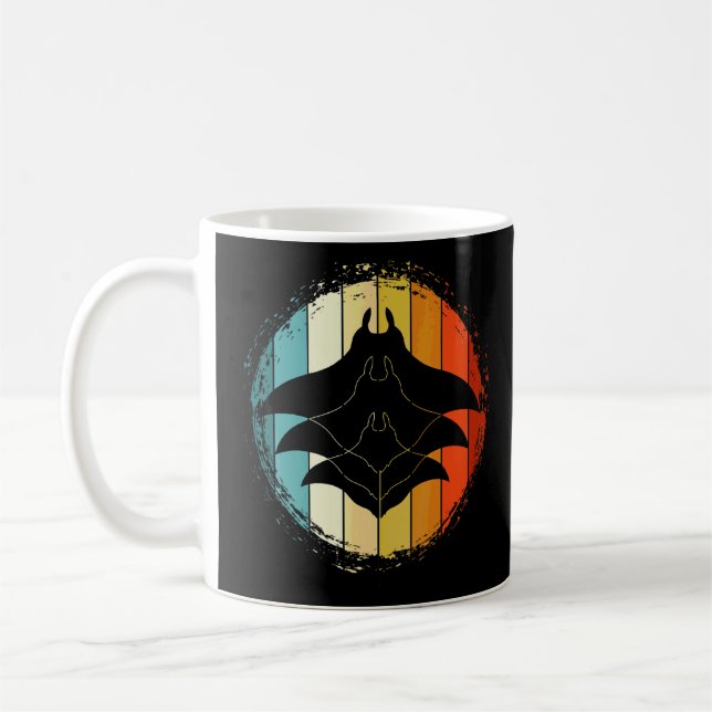 Freediving Stingray Manta Animal  Ocean Manta Ray  Coffee Mug (Left)