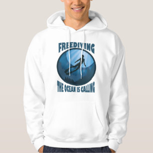 Freediving - The Ocean Is Calling Underwater Diver Hoodie