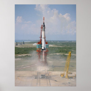 Freedom 7 (Mercury Redstone 3) Launch Poster
