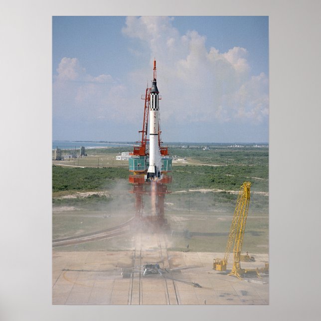 Freedom 7 (Mercury Redstone 3) Launch Poster (Front)