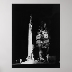 Freedom 7 (Mercury Redstone 3) on the Launch Pad Poster