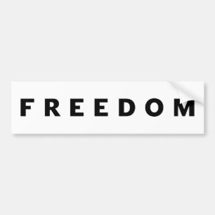 Freedom A True Patriot Bumper Sticker