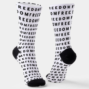Freedom A True Patriot Socks