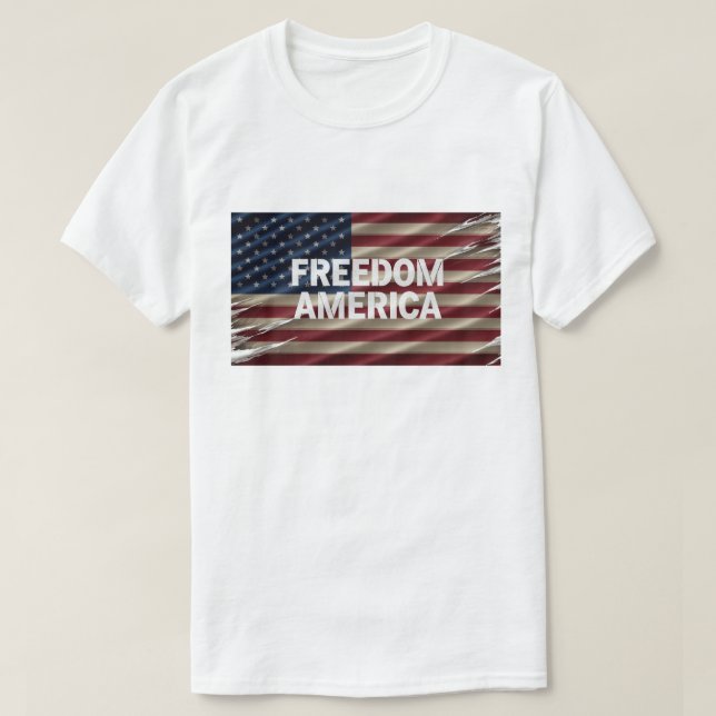 FREEDOM AMERICA Men's Tshirt (Design Front)