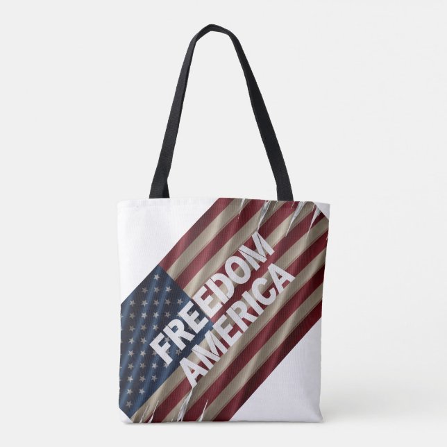 FREEDOM AMERICA  TOTE BAG (Back)