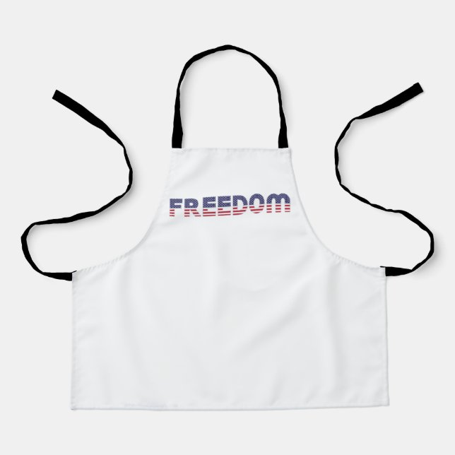 Freedom American Flag for Patriotic & Liberty Gift Apron (Front)