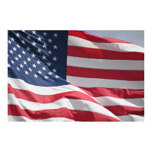 Freedom American flag waving in the breeze