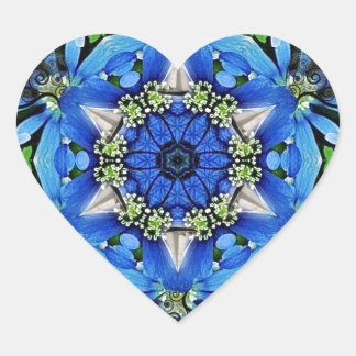 Freedom and Love Heart Sticker