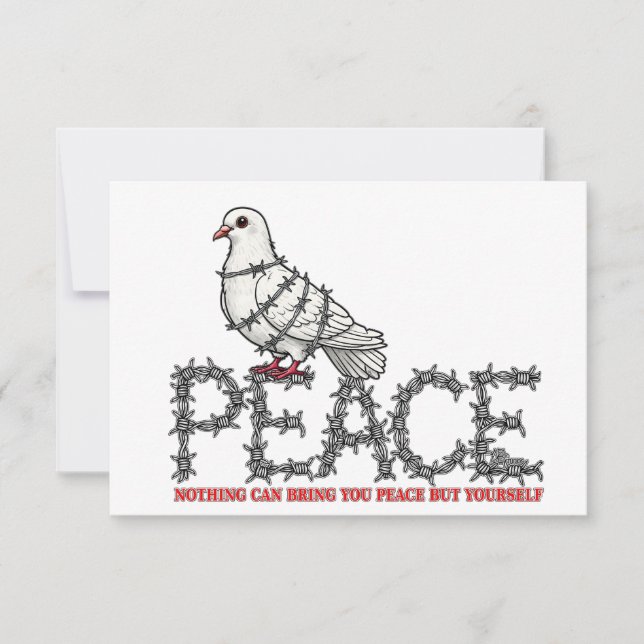 Freedom and peace RSVP card (Front)