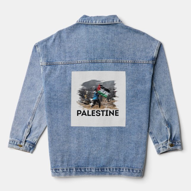 Freedom and Resilience Denim Jacket (Back)