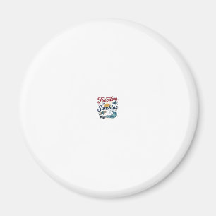 Freedom And Sunshine Vintage Beach Shirt Design (3 Magnet