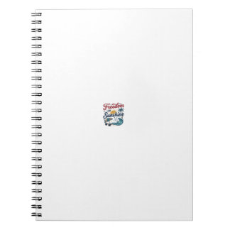 Freedom And Sunshine Vintage Beach Shirt Design (3 Notebook