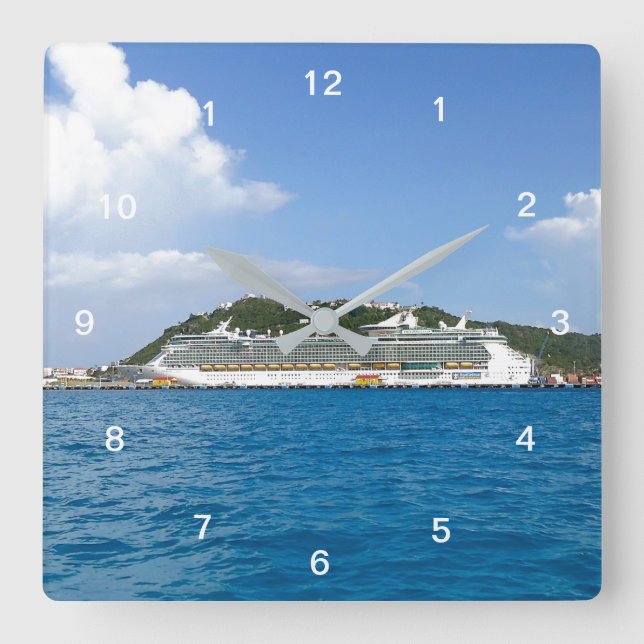 Freedom at Sint Maarten Square Wall Clock (Front)