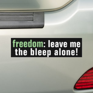 Freedom Bleep (dark) Bumper Sticker