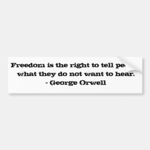 Freedom Bumper Sticker