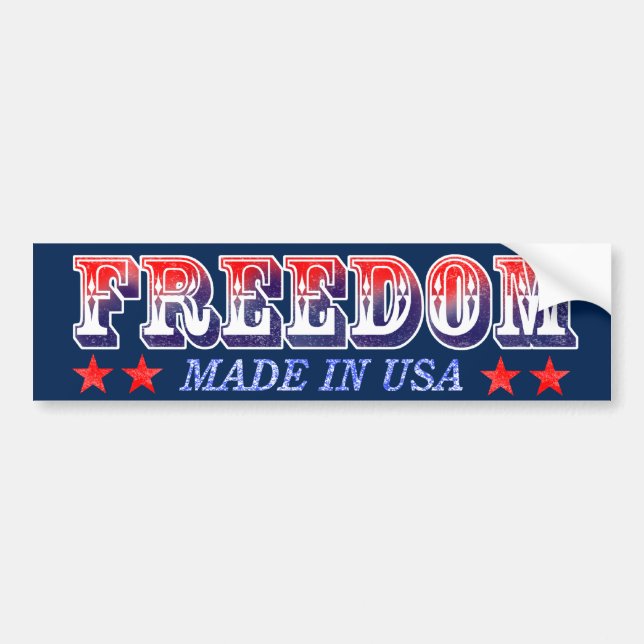 Freedom Bumper Sticker (Front)