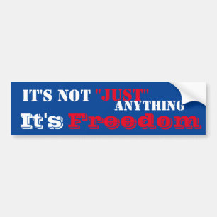 Freedom bumper sticker