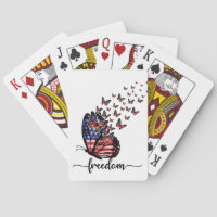 Freedom Butterflies | Patriotic Red, White, Blue