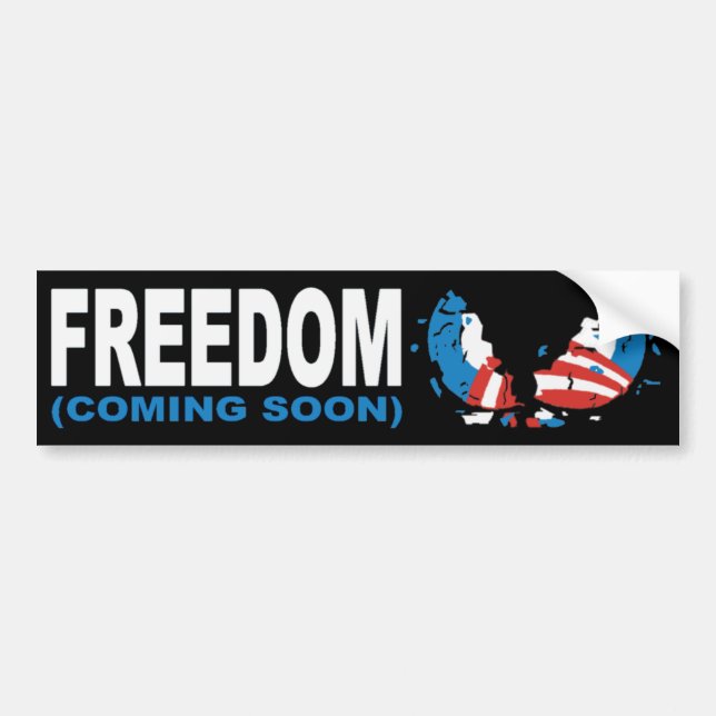 FREEDOM (COMING SOON) - Anti-Obama Bumper Sticker (Front)
