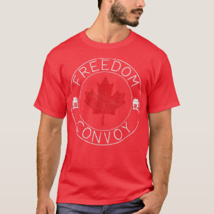 Freedom Convoy 2022 Canadian Maple Leaf Trucker  T-Shirt