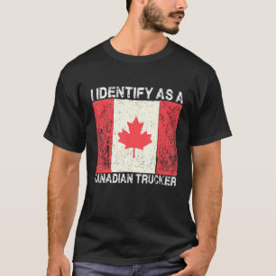Freedom Convoy 2022 I Identify As Canadian Trucker T-Shirt