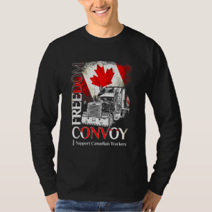 Freedom Convoy 2022 I Support Canadian Truckers Ca T-Shirt