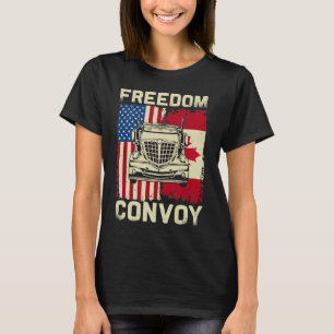 Freedom Convoy 2022 Support Canadian Truckers Mand T-Shirt