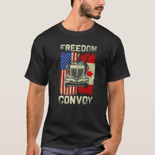 Freedom Convoy 2022 Support Canadian Truckers Mand T-Shirt