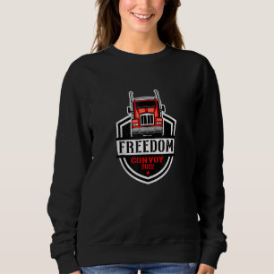 Freedom Convoy 2022 Truck Driver Canada Support tr Sweatshirt