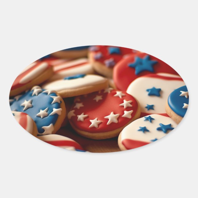 Freedom Cookies Oval Sticker (Front)