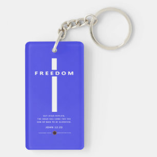 Freedom Cross Key Ring