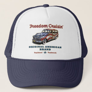 Freedom Cruisin' Surfer Americana Trucker Hats
