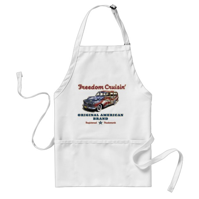 Freedom Cruisin' Surfing American Auto Standard Apron (Front)