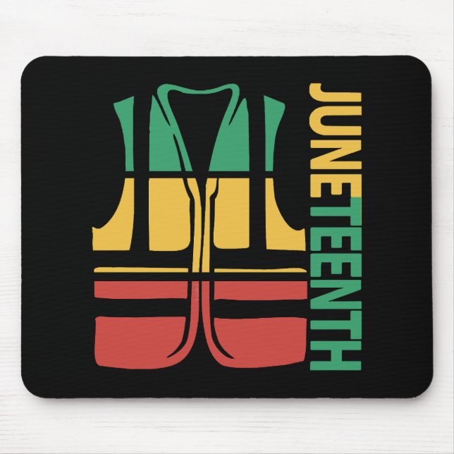 Freedom Day Vest Coworker Swagazon Associate Junet Mouse Mat (Front)
