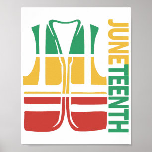 Freedom Day Vest Coworker Swagazon Associate Junet Poster