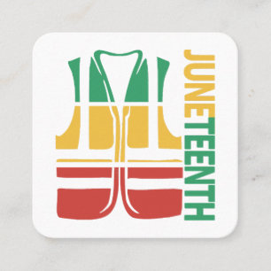 Freedom Day Vest Coworker Swagazon Associate Junet Square Business Card