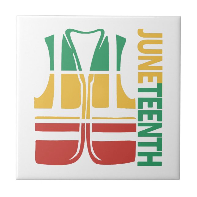 Freedom Day Vest Coworker Swagazon Associate Junet Tile (Front)