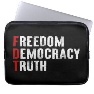 Freedom Democracy Truth Laptop Sleeve