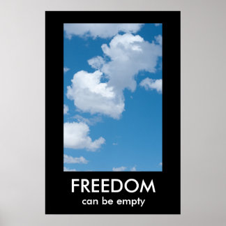 FREEDOM Demotivational poster template