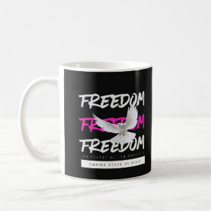 Freedom Dove Urban Typography Coffee Mug