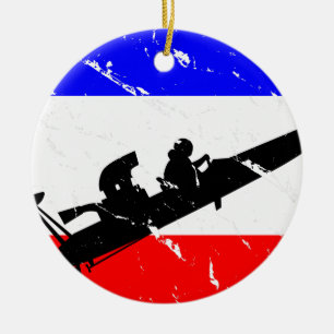 Freedom Drag-Boat FLAIR Ceramic Tree Decoration