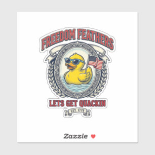 Freedom Duck Vintage Patriotic Humour