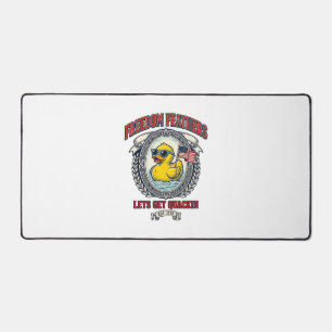Freedom Duck Vintage Patriotic Humour Desk Mat