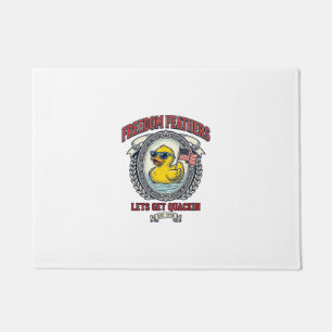 Freedom Duck Vintage Patriotic Humour Doormat