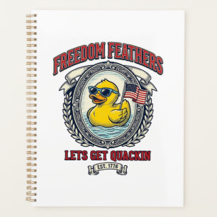 Freedom Duck Vintage Patriotic Humour Planner