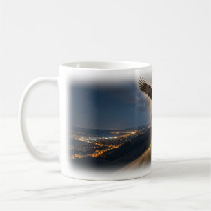 Freedom Eagle Above Windswept Hills Mug