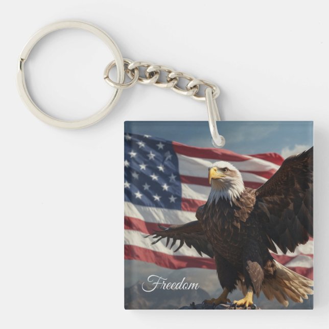 Freedom Eagle Key Ring (Front)