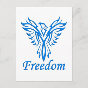 Freedom Eagle postcard, customise Postcard